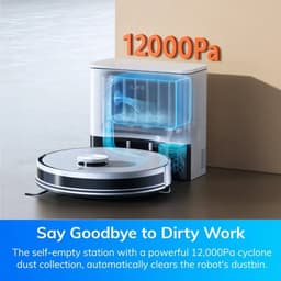 ILIFE - A30 Pro Robotstofzuiger - Dweilfunctie – Automatisch Leegstation - Lasernavigatie - Appbediening – Wit — thumbnail 3