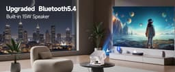 Mini Beamer - Android 14 Smart Projector - Native 1080P - 4K Ondersteuning - 600 ANSI Lumen - Autofocus en Automatische Keystone - WiFi 6 - Bluetooth 5.4 - 180° Draaibaar - 15 W Luidspreker - HY350MAX — thumbnail 5