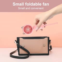 Opvouwbare Mini Handventilator met Oplaadbare USB-Batterij - Draagbare Ventilator voor Thuis en Op Reis — thumbnail 2