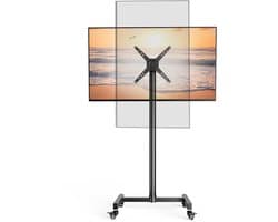 Azomor® Verstelbare en verrijdbare TV-standaard voor televisies en monitoren tot 50 inch