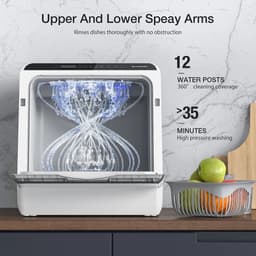 Lynly - BH-CDW1 Vaatwasser voor op het aanrecht - geschikt voor appartementen vrijstaande vaatwasser — thumbnail 4