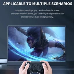 Fubzz Draagbare Monitor - 14.1 Inch IPS Scherm - Tweede Display Voor Laptop En Console - 60 Hz HDR Beeldkwaliteit - Met Ingebouwde Speakers — thumbnail 10