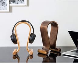 Universele houten hoofdtelefoonhouder voor over-ear hoofdtelefoons — thumbnail 2