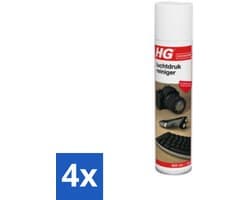 HG - Luchtdrukreiniger - Reinigt Eenvoudig Moeilijk Bereikbare Plaatsen - 400 ml - Voordeelverpakking - 4 stuks