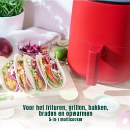 MMP® Mini airfryer - Airfryer - Airfryer klein - Rood - ‎23cm x 29cm x 30cm — thumbnail 6