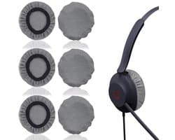 Rekbare hoofdtelefoonafdekkingen - 6 stuks wasbare hoezen voor 9 tot 11 cm hoofdtelefoons - Bescherm tegen vuil en stof