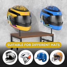 Helmhouder Wandmontagestandaard voor Motoraccessoires en Helmhanger — thumbnail 4
