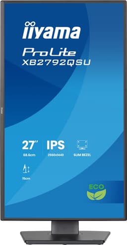 iiyama ProLite XB2792QSU-B1 - 27 inch - QHD - IPS - USB-Hub (2x) - Verstelbaar - Energy label B — thumbnail 12