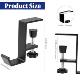 Bureau Hoofdtelefoonhouder voor Gaming en Sleutels — thumbnail 3