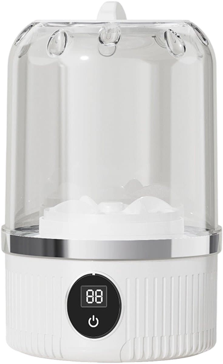 QTTVBTNA - 1L Mini wasmachine - Kleine draagbare wasmachine - Voor baby- en ondergoed - USB-oplaadbaar - Compact & stil - Wit - 12.5x12.5x20.5cm - 1 stuk — afbeelding 1