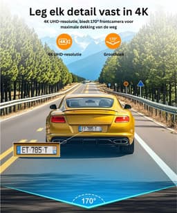 mavoa® Dashcam - Dashcam Voor Auto - Dashcam Voor En Achter - Zwart — thumbnail 4