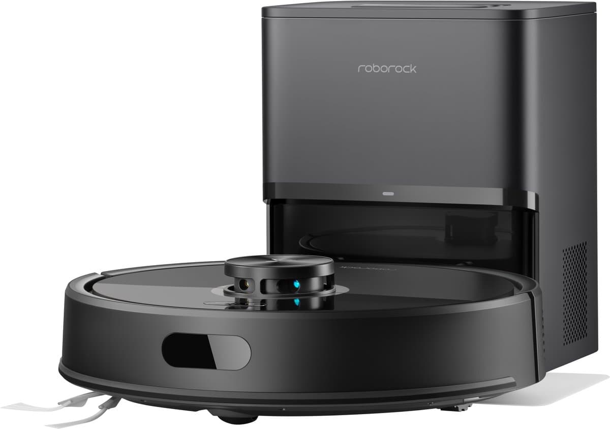 Roborock Robot VC Q7 TF+ Zwart, Dubbel anti-klit systeem, 3 waterdoorstroomstanden, zelfledigend dockingstation — afbeelding 1