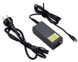 Acer AC Adapter – USB-C Oplader – USB-C – 65W - Geschikt voor alle USB-C laptops/Chromebooks - Zwart