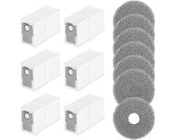 Accessoires gescht voor Roborock Qrevo Curve/Qrevo S/Qrevo Pro/Qrevo MaxV stofzuiger, stofzak, wisserpads, accessoireset, veegrobot, reserveonderdelen