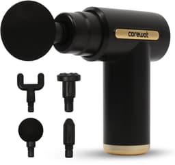 Massage Gun Professioneel – Massage Pistool - Compact & Stil <55 dB – 4 Opzetstukken – USB-C – Spiermassage voor Nek Rug en Benen – Draagbaar - Krachtig - Draadloos — thumbnail 3