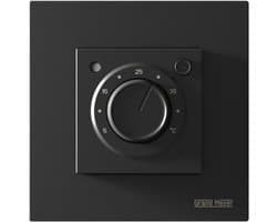 Elektronische thermostaat MST-9n Zwart, compatibel met twee maten (46×46 of 56×56 mm), Grand Meyer