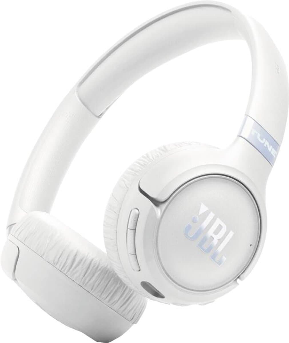 JBL Tune 680NC - Draadloze Noise Cancelling Koptelefoon - Bluetooth - On-ear - 76 uur batterij - Pure Bass & Spatial Sound - Wit — afbeelding 1