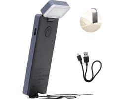 S4D® - Slimme Leeslamp – Dimbare LED Boeklamp met Klem – 3 Lichtkleuren & Oplaadbaar – Compact voor Reizen