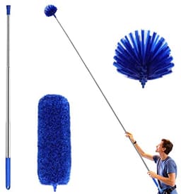 Plafondventilator stofdoek en reinigingsset met verlengstang voor hogere plaatsen — thumbnail 1