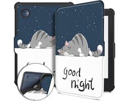 Hoes voor e-reader Tolino en Kobo - Slaapcover met Kat