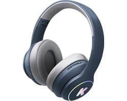 KIDYWOLF K-EARS Bluetooth Kinderkoptelefoon Blauw – 85dB Volume Limiet, Draadloos & Opvouwbaar, LED - 5+