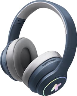 KIDYWOLF K-EARS Bluetooth Kinderkoptelefoon Blauw – 85dB Volume Limiet, Draadloos & Opvouwbaar, LED - 5+ — thumbnail 1