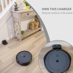 JeiibrZui Basis Met Twee Gaten - Roomba Oplaadstation - Compatibel Met Irobot Serie 500 Tot En Met 900 En E-Serie - 1 Stuks - Zwarte Onderdelen Voor Robotstofzuiger — thumbnail 3