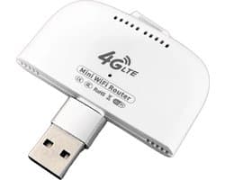 Draagbare 4G LTE Router met USB Adapter – WiFi Mobiele Hotspot en Type-C Verbinding – Ideaal voor Reizen