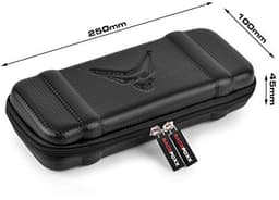 Hardcase met ritssluiting voor kleine apparaten - Ideaal voor hoofdtelefoon en navigatie - Carbonlook - 250 x 100 x 45 mm — thumbnail 2