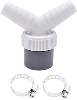 2 tot 1 afvoerafvoerslangaansluiting voor vaatwasser en wasmachine - 2-weg Y-splitter afvoerbuis verbindingsadapter - voor wasmachine en condensator droger - 1 stuks — thumbnail 1