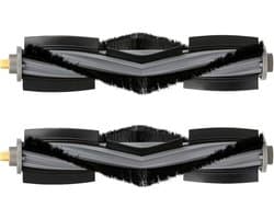 (2 stuks) Rolborstels gescht voor robotstofzuiger ECOVACS DEEBOT X1 Omni/ X1 Omni/ T20/ T10/ T10 Plus/ T10 Turbo/ T10 Omni, robotstofzuiger rolborstelset, vervangende onderdelen