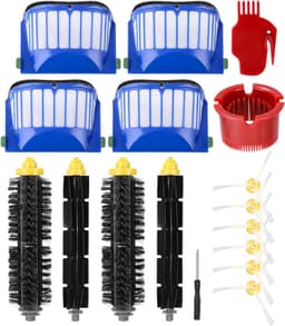 Reserveonderdelen borstels gescht voor iRobot Roomba 600 Serie 605 606 610 615 616 620 621 625 630 631 632 650 651 653 655 660 670 671 676 680 681, Fill Borstelaccessoireset, 17 stuks — thumbnail 1