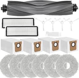 Geschikt voor Toepasselijke vervangende accessoires voor Xiaomi X20+, X10+, voor Dreame L10s Pro Gen 2, L10s Ultra, L10 Ultra, L10 Prime robotstofzuiger, Rolborstels + 6 Doek + 4 Stofzakken + 4 Borstels — thumbnail 1