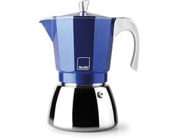 Espressomachine voor 6 Kopjes van Gegoten Aluminium en Roestvrij Staal
