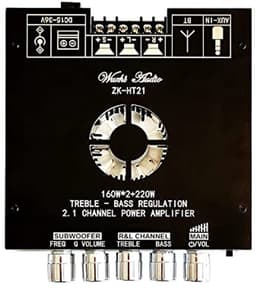 2.1-kanaals Bluetooth digitale versterkermodule met hoge en lage tonen — thumbnail 1
