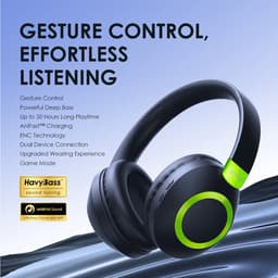 oraimo BoomPop 2S – Draadloze hoofdtelefoon met gebarenbediening, 50 uur speeltijd, HavyBass™, ENC en lage latentie — thumbnail 2