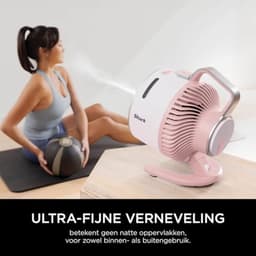 Krachtige Draagbare Ventilator met Verneveling - Geschikt voor Binnen en Buiten, Stil, Draadloos en Lichtgewicht, Tot 20 Meter Luchtstroom — thumbnail 5