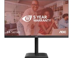 AOC E4 U27E4CV computer monitor 68,6 cm (27") 3840 x 2160 Pixels 4K Ultra HD LED Zwart