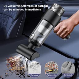 Draadloze mini-handstofzuiger - Autostofzuiger - 13000Pa sterke zuigkracht - Stofzuigen + opblazen + multi-scene reiniging - 4000mAh lange batterijduur - Perfect voor het reinigen van huis en auto — thumbnail 4