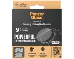 PanzerGlass Screenprotector geschikt voor Samsung Galaxy Watch 7 - 44 mm Glazen | PanzerGlass Powerful Screenprotector - Case Friendly