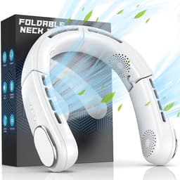 Opvouwbare Draagbare Halsventilator met 4 Turbo-instellingen en 5200 mAh Batterij voor Persoonlijke Koeling — thumbnail 2