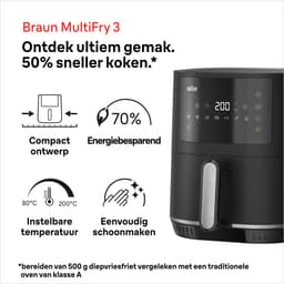 Braun MultiFry 3 - HF3030 - 4,3L - tot 4 personen - Vaatwasbestendige Lade — thumbnail 7