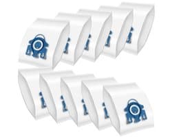 Verpakking van 10 S8340 stofzuigerzakken, Geschikt voor Miele GN 3D stofzuigers S2 S4 S5 S6 S8, compleet C2/C3, klassiek C1, stofzuigerfilterzakken