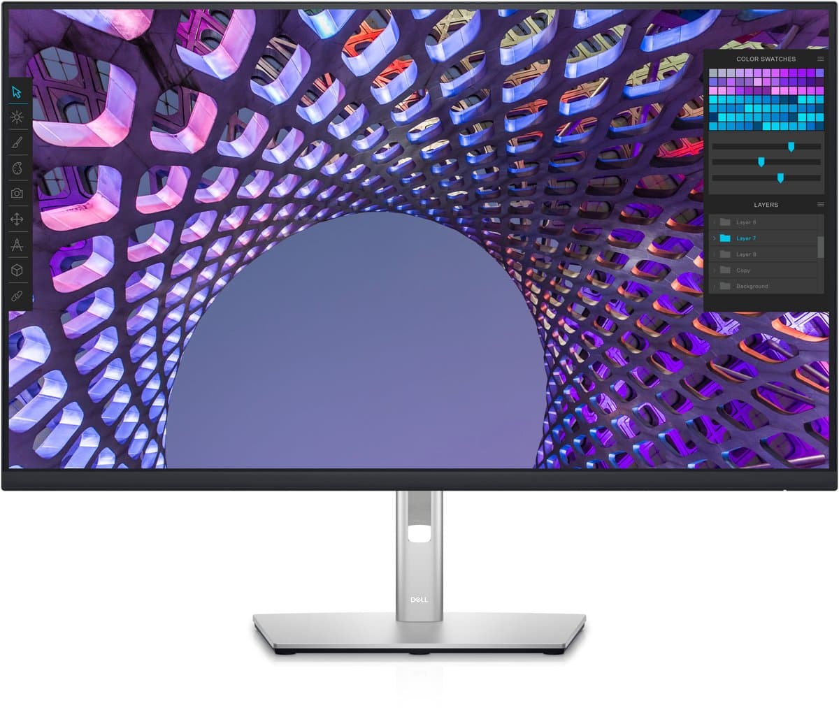 DELL P Series P3223QE computer monitor 80 cm (31.5") 3840 x 2160 Pixels 4K Ultra HD LCD Zwart — afbeelding 1