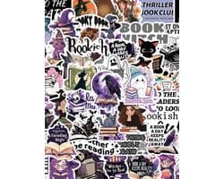 50 Bookish Stickers - Boekenliefhebber & Heksen - Book Lover, BookTok, Witch Stickers - Bullet Journal, Laptop, Scrapbook - Cadeau onder €10, Sinterklaas- & Kerstcadeau, Schoencadeau
