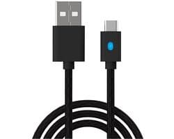 YONO Extra Lange Oplaadkabel geschikt voor PS5 Controller - Xbox - 3 Meter - Type-C Kabel - Oplader - Zwart