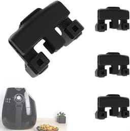 4 rubberen bumpers voor de airfryer, rubberen pootjes voor de grillplaat in de keuken, siliconen hoes voor de airfryer, krasbeschermingsbalk, wimpers — thumbnail 5