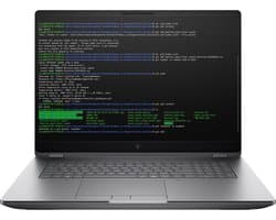 "HP ZBook Fury G1i 18 Wolf Pro Security Edition - Data Science Intel Core Ultra 7 255HX Mobiel werkstation 45,7 cm (18"") WQXGA 32 GB DDR5-SDRAM 1 TB SSD NVIDIA RTX PRO 2000 Blackwell Wi-Fi 7 (802.11be) Windows 11 Pro AI Workstation, AI PC Zilver"