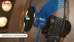Krachtige en Stille Staande Ventilator met Oscillatie en Verstelbare Hoogte - 40 cm, 3 Snelheden — thumbnail 3