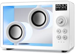 IBETTERTEC - Draagbare luidspreker Bluetooth-desktopluidspreker Bluetooth-luidspreker - Ondersteunt Bluetooth/TF-kaartinvoer - wekker - sfeerverlichting — thumbnail 1